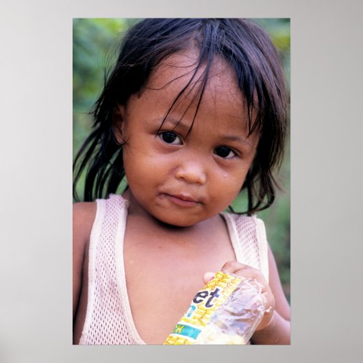 Jonge Filippijnse dame. Poster (Voorkant)