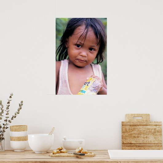 Jonge Filippijnse dame. Poster (Keuken)