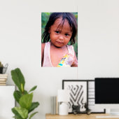 Jonge Filippijnse dame. Poster (Thuiskantoor)