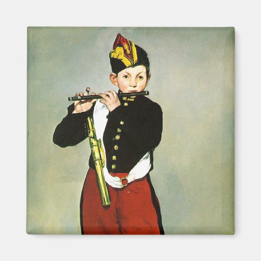Jonge fluitspeelster, of De fluitspeelster Edouard Magneet (Voorkant)