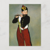 Jonge Flutist Fifer Manet Impressionist Painting Briefkaart (Voorkant)