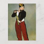 Jonge Flutist Fifer Manet Impressionist Painting Briefkaart (Voorkant)