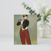Jonge Flutist Fifer Manet Impressionist Painting Kaart (Staand voorkant)