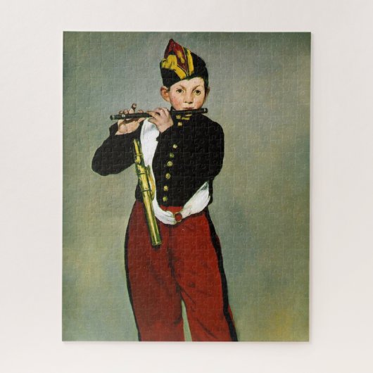 Jonge Flutist Fifer Manet Impressionist Painting Legpuzzel (Verticaal)