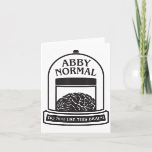 Jonge Frankenstein Abby Normaal Grappig Halloween  Kaart