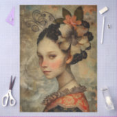 Jonge Franse Dame IV Tissuepapier (Craft)