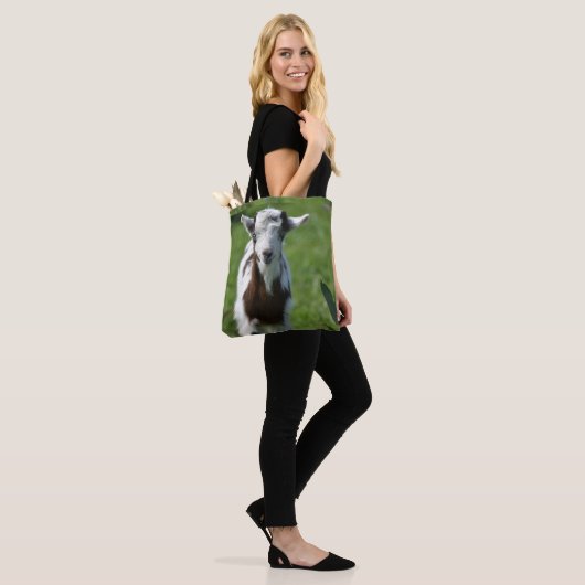Jonge Geit foto Tote Bag (Op model)