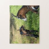 Jonge geitenlammeren legpuzzel (Verticaal)