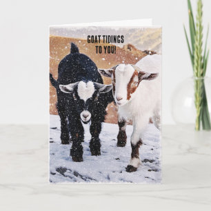 Jonge Geitjes Mooie Boerderij Kerstkaart Notitiekaartje