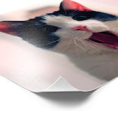 Jonge, gekke verraste kat die grote ogen trekt foto afdruk (Hoek)