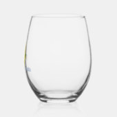 Jonge Gele Boxfish Wijnglas Zonder Voet (Links)