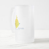 jonge gele doosvis matglas bierpul (Voorkant links)