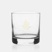 Jonge Gele Koffervis Whisky Glas (Achterkant)