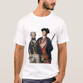 Jonge George Washington en Lafayette T-shirt