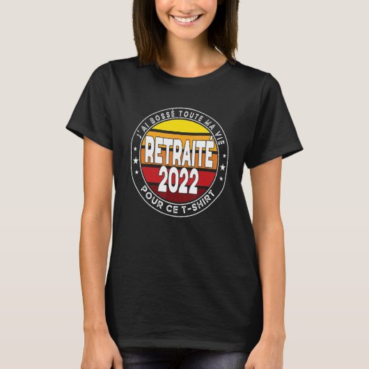 Jonge Gepensioneerde   Werkcollega 2022 Zonsonderg T-shirt (Voorkant)