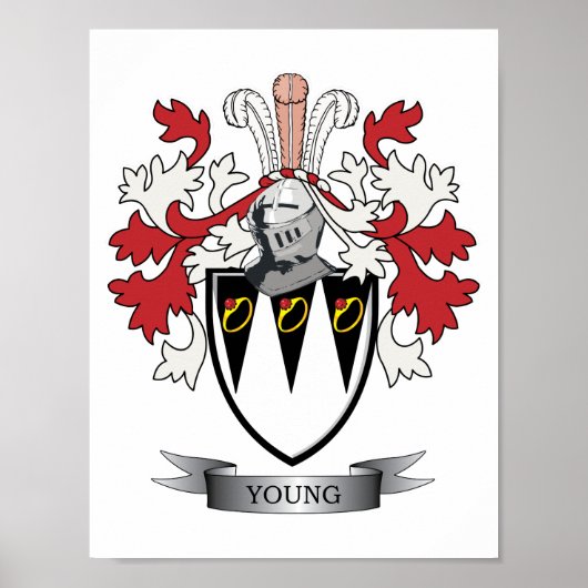 Jonge gezinscrest — wapenschild poster (Voorkant)