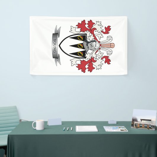 Jonge gezinscrest — wapenschild spandoek (Beurs)