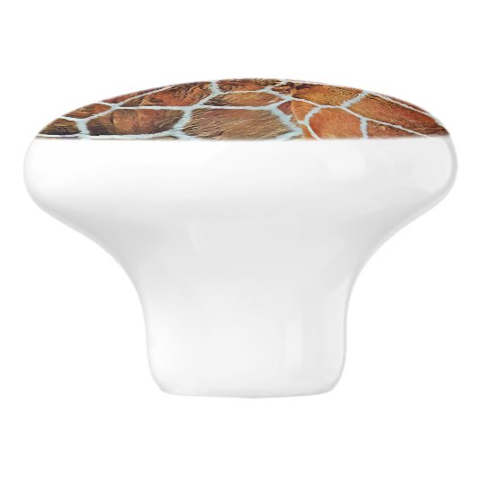 Jonge Giraffe Keramische Knop (Zijkant)