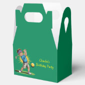 Jonge golfer verjaardag swing party bedankdoosjes (Geopend)