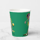 Jonge golfer verjaardag swing party papieren bekers (Links)