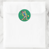 Jonge golfer verjaardag swing party ronde sticker (Tas)