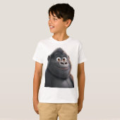 Jonge gorilla met een blije glimlach t-shirt (Voorkant volledig)