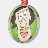 jonge grampa metalen ornament (Links)