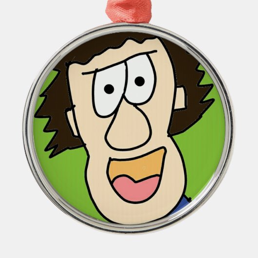 jonge grampa metalen ornament (Voorkant)