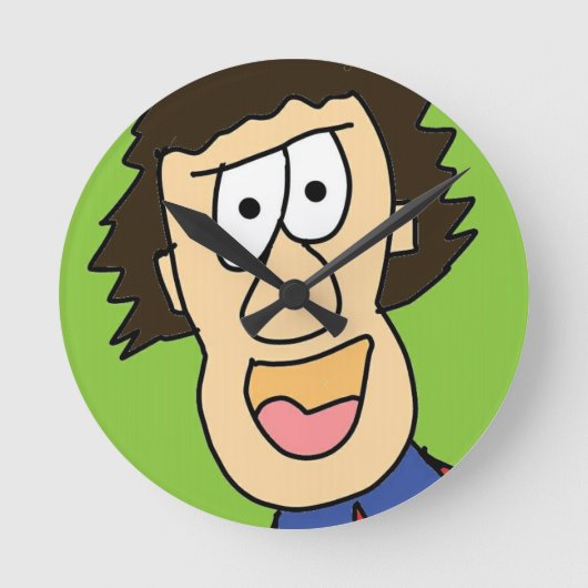 jonge grampa ronde klok (Voorkant)