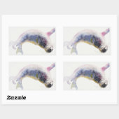 Jonge grijze zeehond Gweek 2003 Rechthoekige Sticker (Vel)