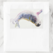 Jonge grijze zeehond Gweek 2003 Rechthoekige Sticker (Tas)