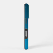 Jonge Groepvis - Ontwerp verloop blauwe achtergron iPhone Hoesje (Rechterkant)