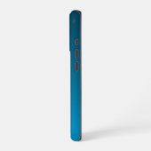 Jonge Groepvis - Ontwerp verloop blauwe achtergron iPhone Hoesje (Linkerkant)