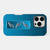 Jonge Groepvis - Ontwerp verloop blauwe achtergron iPhone Hoesje (Achterkant horizontaal)