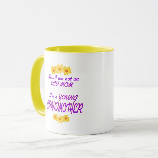 Jonge grootmoeder mok (Voorkant links)