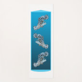 Jonge Grouper - Ontwerp gradiënt blauwe achtergron Yogamat (Voorkant)