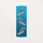 Jonge Grouper - Ontwerp gradiënt blauwe achtergron Yogamat (Achterkant)