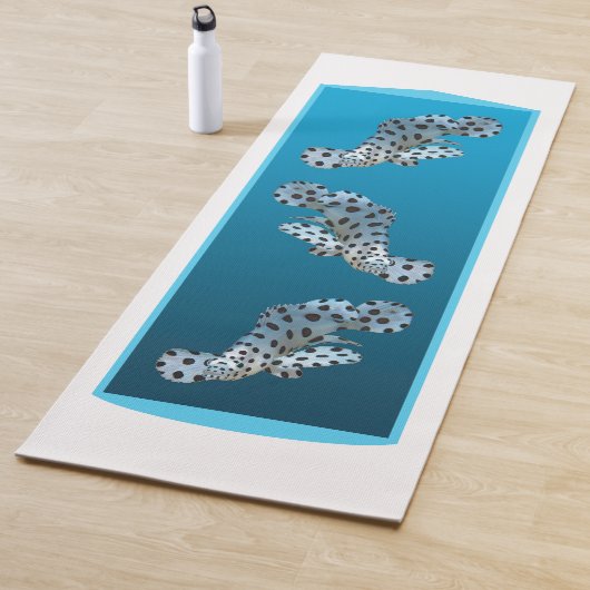 Jonge Grouper - Ontwerp gradiënt blauwe achtergron Yogamat (In situ)