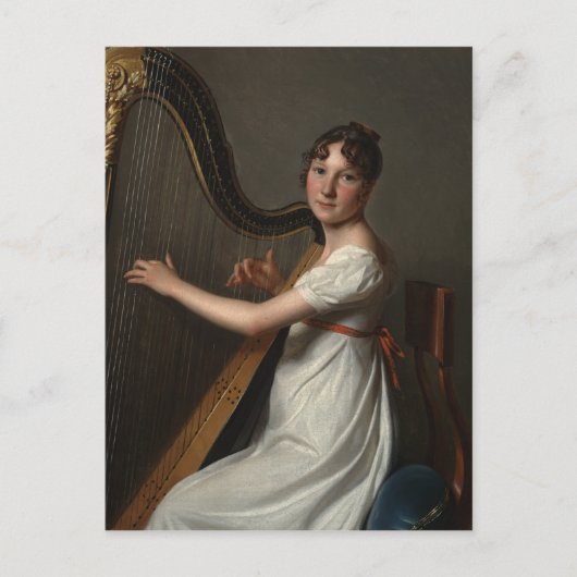 Jonge Harpist | 1804-1806 Briefkaart (Voorkant)