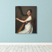 Jonge Harpist | 1804-1806 Canvas Afdruk (Insitu (Houten vloer))