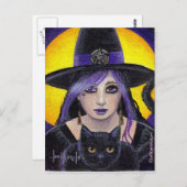 Jonge heek en kat briefkaart (Voorkant / Achterkant)