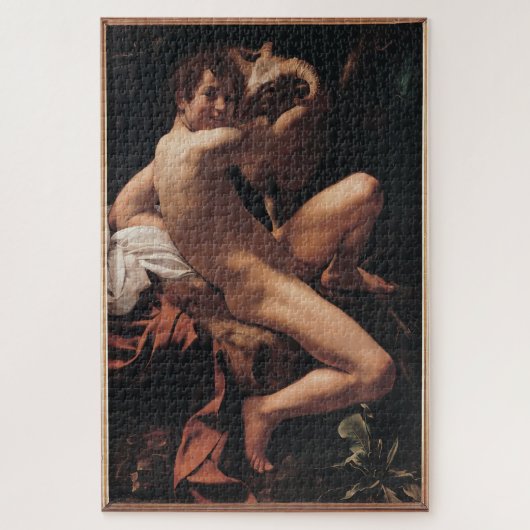 Jonge Heilige Johannes de Doper met Ram - Caravagg Legpuzzel (Verticaal)
