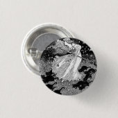 Jonge heks en zwarte katten ronde button 3,2 cm (Voorkant /achterkant)
