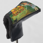 Jonge Heksendrank: Pompoenmannen op Magisch Altaar Golfheadcover (3/4 voorkant)