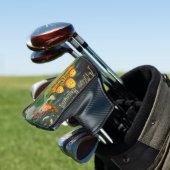 Jonge Heksendrank: Pompoenmannen op Magisch Altaar Golfheadcover (Insitu)