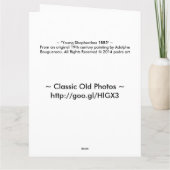 Jonge herderin 1885 kaart (Achterkant)