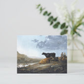 Jonge Herdsmen met koeien Briefkaart (Staand voorkant)