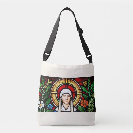 Jonge Hildegard van Bingen Crossbody Tas (Voorkant)