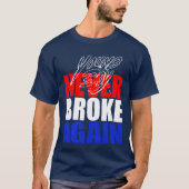 Jonge Homie nooit meer gebroken T-shirt (Voorkant)