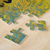 Jonge impressionist met paraplu op leuke zondag legpuzzel (Zijkant)